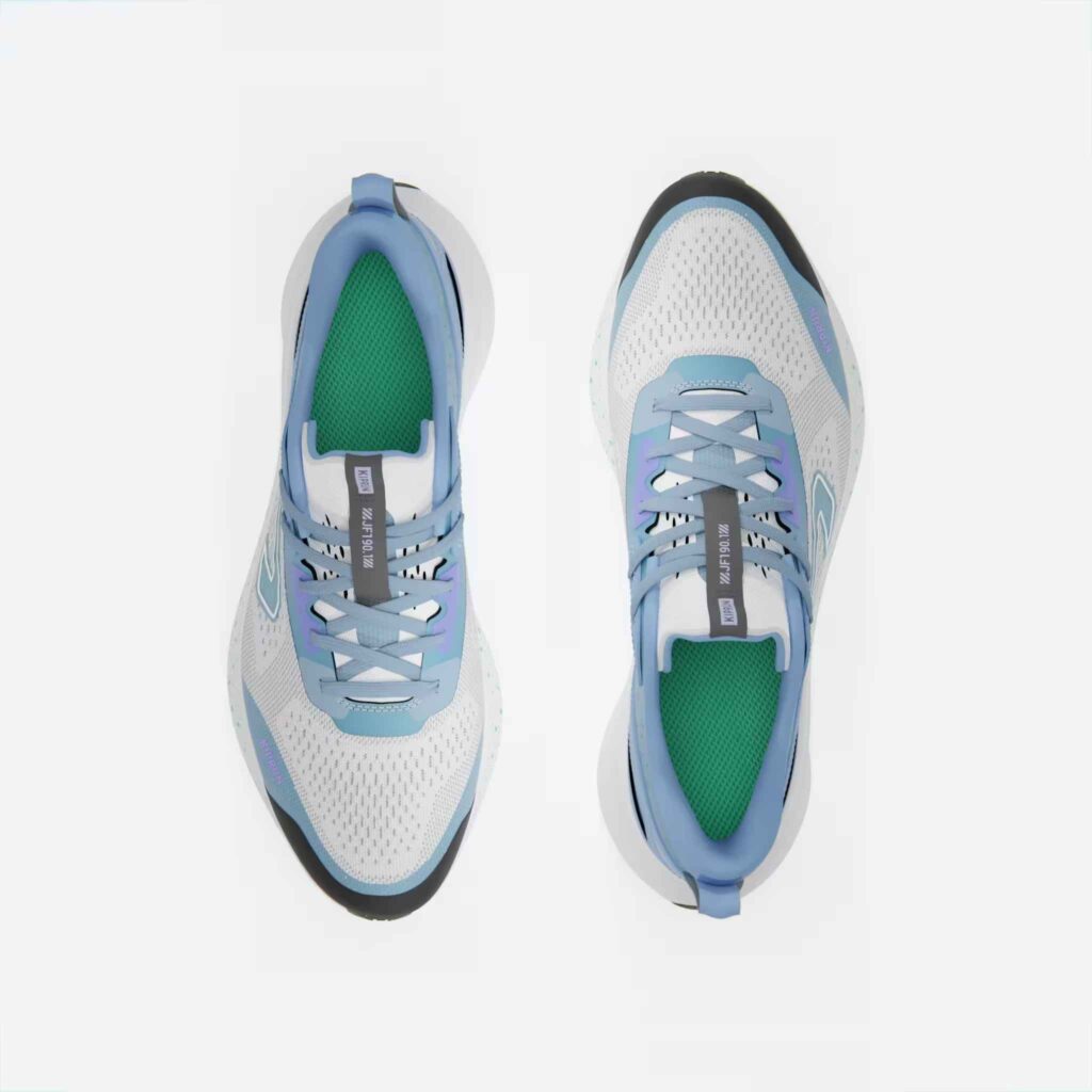 kiprun mens jogflow 190.1 run white blue shoes